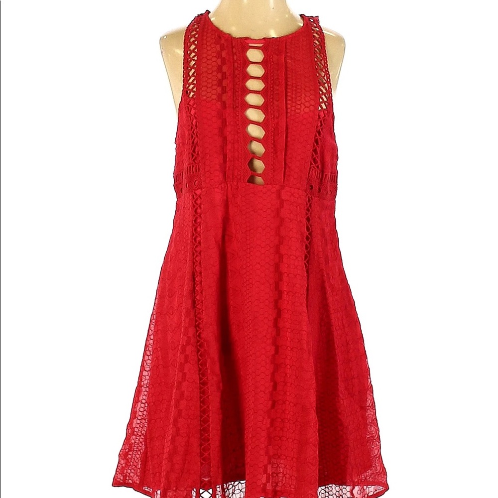 Free People Red Mini Dress